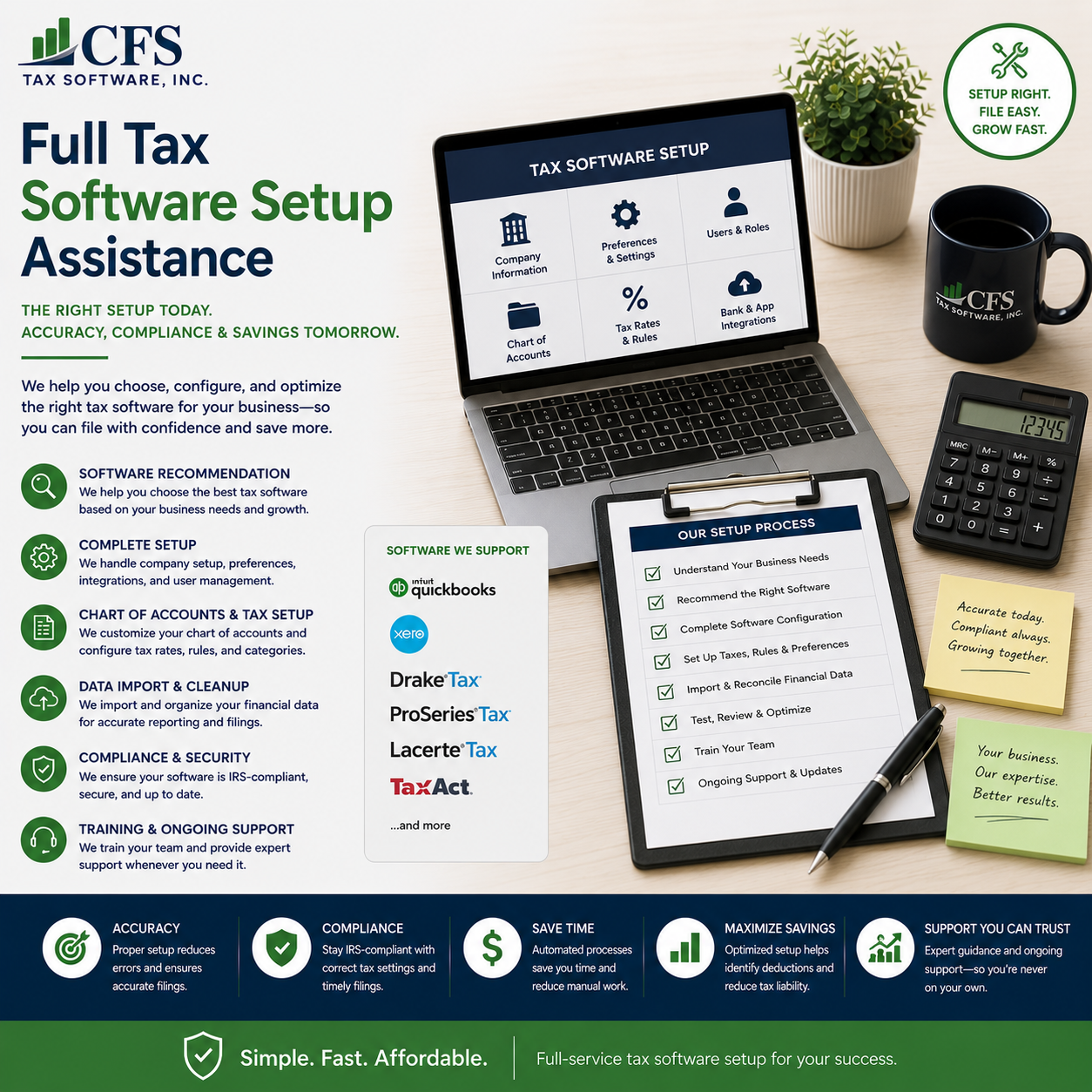 Full Tax Software Setup Assistance