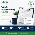W-4 Withholding Check